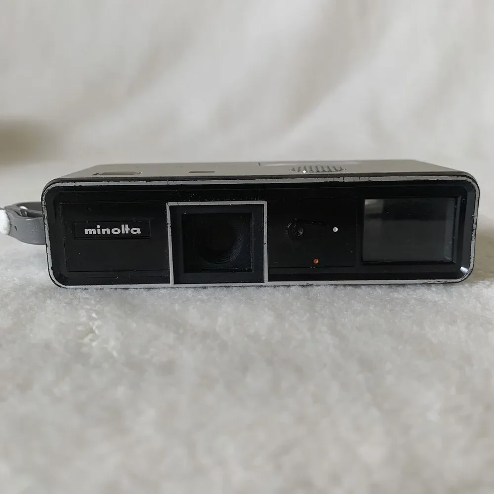 Vintage Minolta 16-Ps Film Spy Camera Kit w Flash, Clamp, Film, Manuals Box MINT